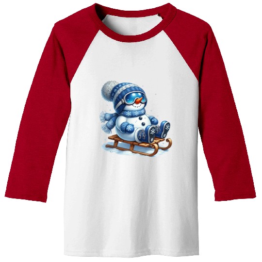 Snowman Christmas, Funny Snowman Baseball Tees