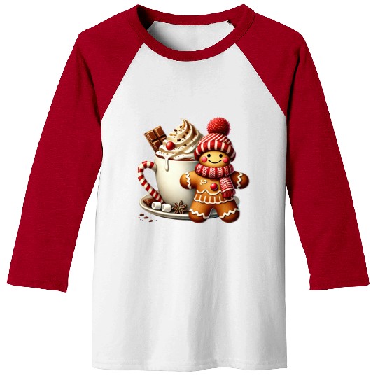Gingerbread Christmas, Merry Christmas Baseball Tees