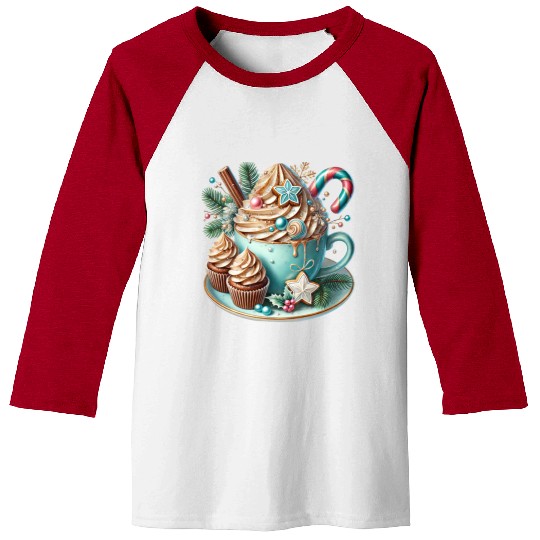 Christmas ice cream, Coquette Chistmas Baseball Tees