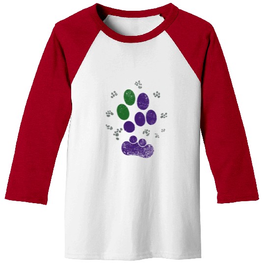 AroAce Cat Paw Prints Baseball Tees