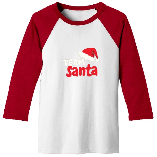 Team Santa Santa Claus Christmas Santa Claus Baseball Tees