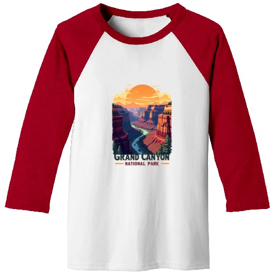 Majestic Grand Canyon: Nature's Masterpiece Baseball Tees
