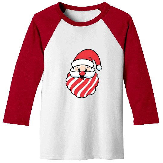 CandyClaus Candy Cane Santa Claus Christmas Baseball Tees