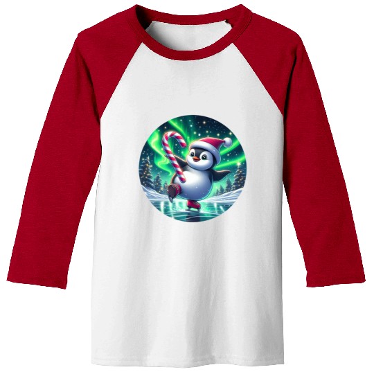 Penguin's Northern Lights Skate Baseball Tees