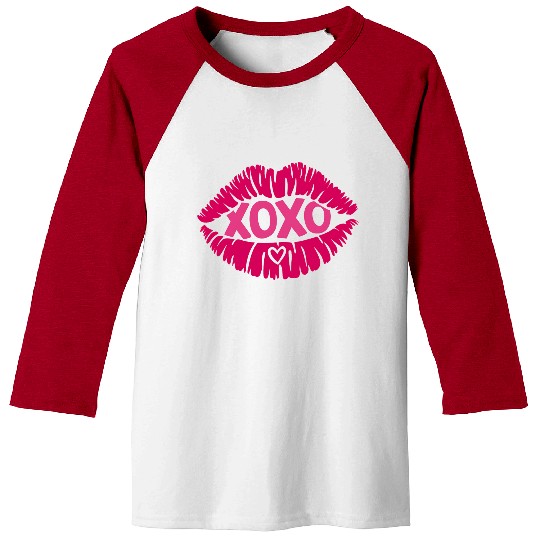XOXO Valentine Sublimation Baseball Tees