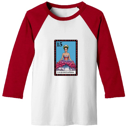 Lotería Quinceañera, Mis XV Hispanic Birthday Baseball Tees