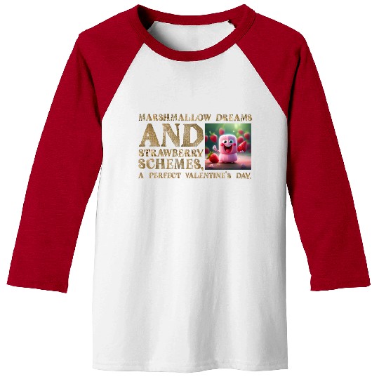 Marshmallow Dreams & Strawberry Schemes Baseball Tees