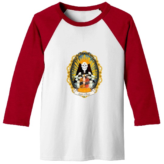 Regal Santa Muerte Baseball Tees