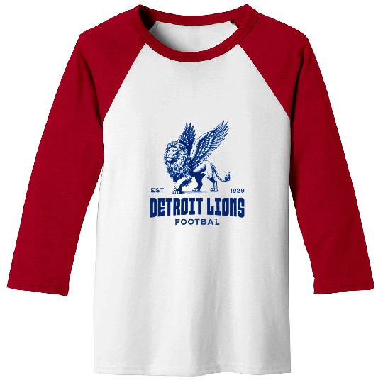 Detroit football Baseball Tees