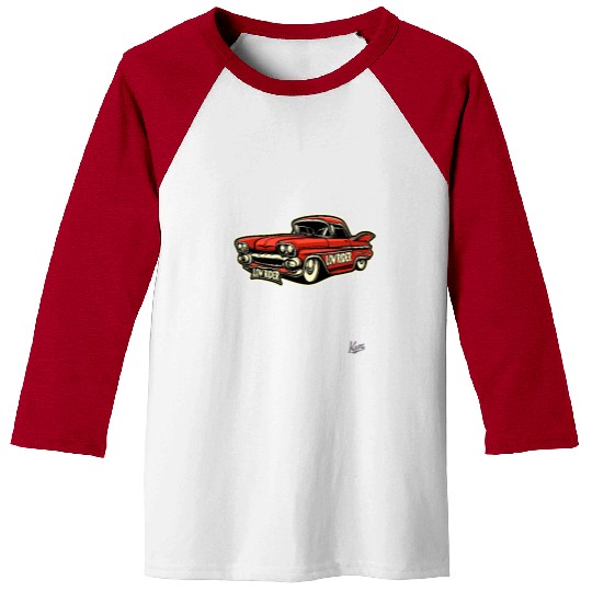 Classic Cholo Lowrider Car Baseball Tees