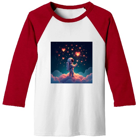 Astronauts are full of love Baseball Tees