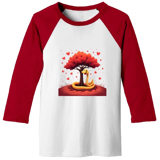 I love my snake heart tree Baseball Tees