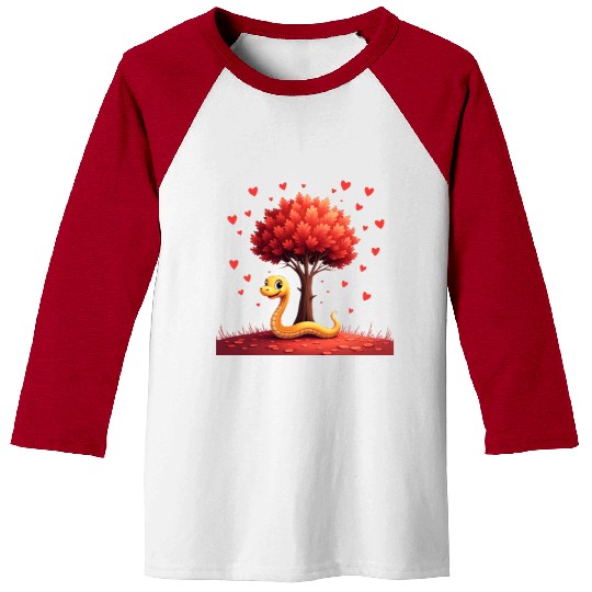 I love my snake heart tree Baseball Tees