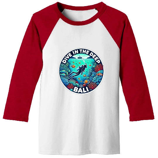 Ocean Explorer Badge Baseball Tees