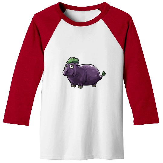 Hip Eggplant Baseball Tees