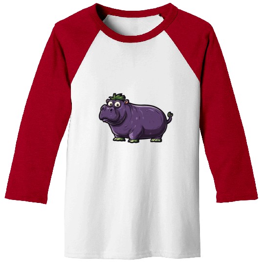 Hip Eggplant Baseball Tees