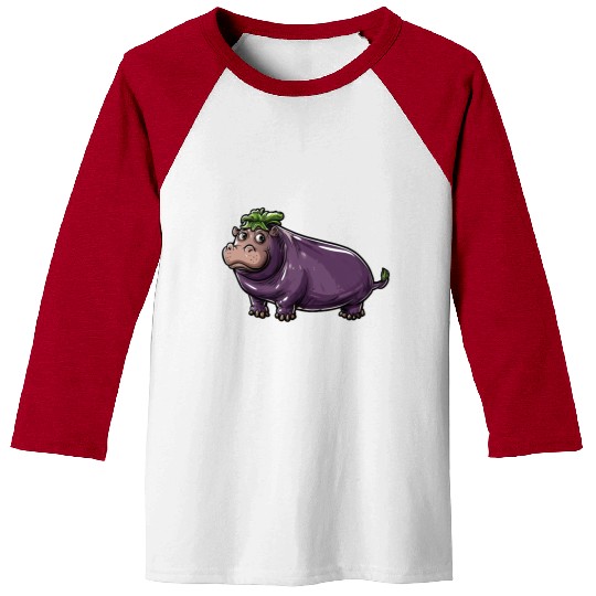 Hip Eggplant Baseball Tees