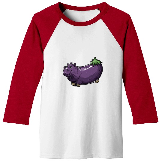 Hip Eggplant Baseball Tees