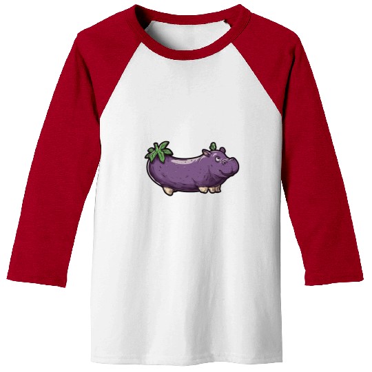 Hip Eggplant Baseball Tees