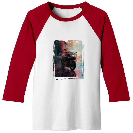 Motorcycle abstract Baseball Tees