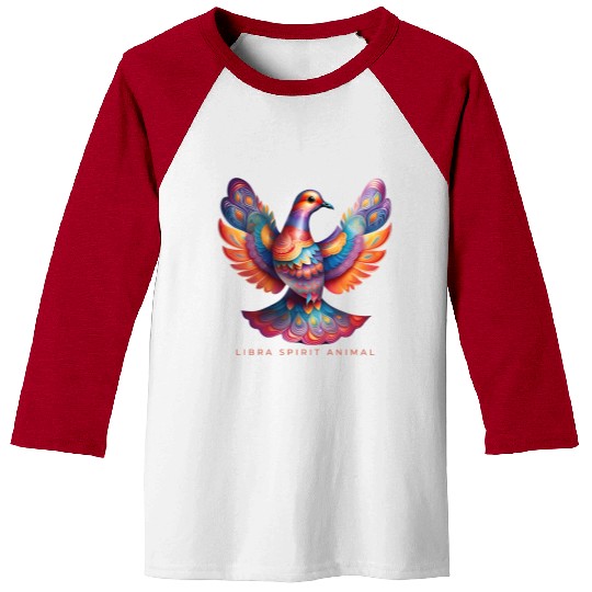 Libra Spirit Animal Dove Alebrije Female Baseball Tees