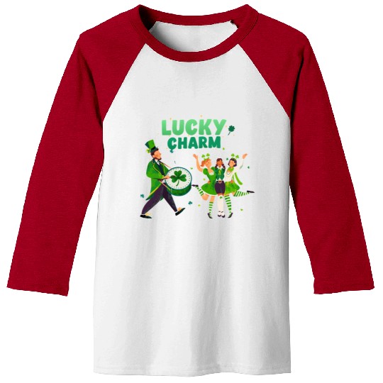 Lucky Charm Unisex Lightweight Crewneck Baseball Tees
