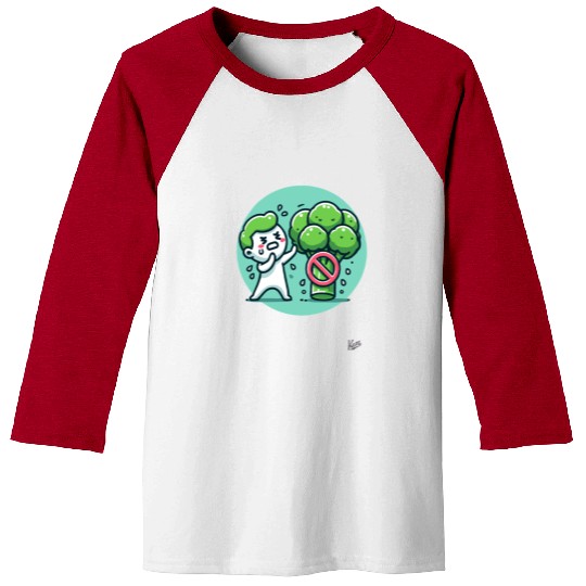 No Broccoli – Funny Anti-Veggie Design Baseball Tees