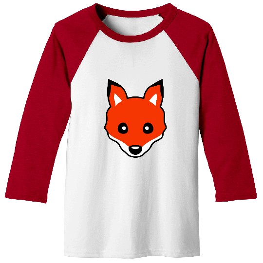 Red Fox Forest Animal Cunning Smart Cute Wild Dog Baseball Tees