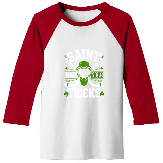 St Patricks Day Saint Hat Tricks Hockey Shamrock Baseball Tees