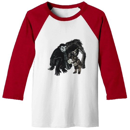 Surreal Monster Art – Dark Humor What It Says Desi Baseball Tees