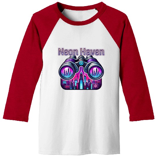 Neon Haven - Aesthetic Art Baseball Tees