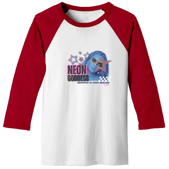 Neon Goddess Y2K Baseball Tees Design