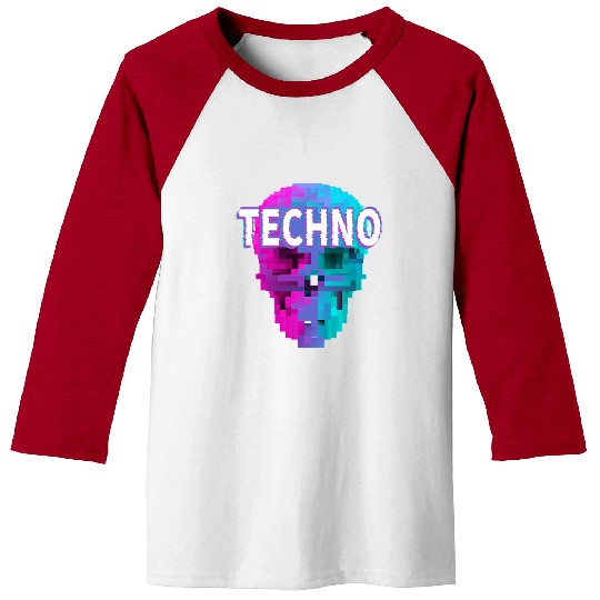 Techno House Party EDM Festival Goa Electro Rave Baseball Tees