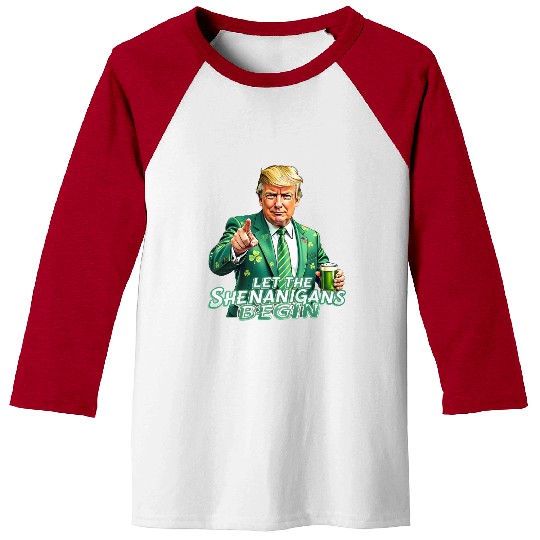 Trump St. Patrick’s Day Baseball Tees – Irish Party Baseball Tees