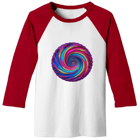 Vivid Vortex - Spiral into psychedelic Baseball Tees