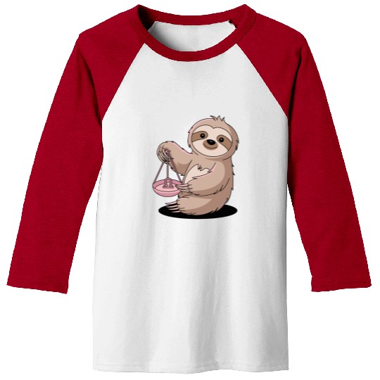 Charming Libra Zodiac Sloth With Balance Baseball Tees