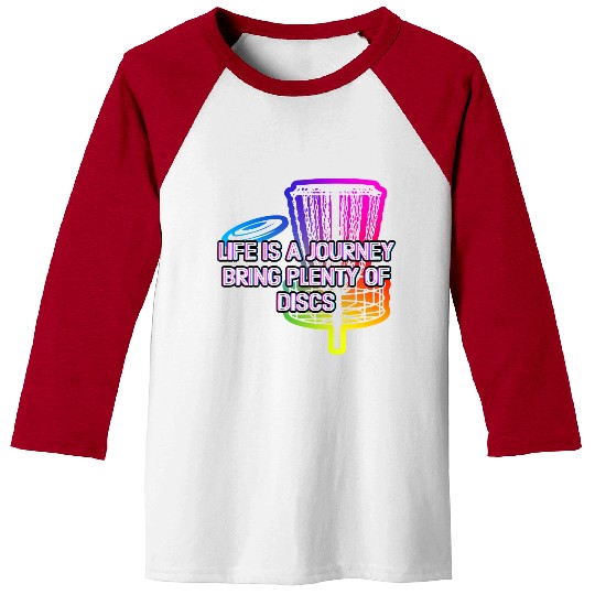 Bring Plenty of Discs Positive Quotes Disc Golf Baseball Tees