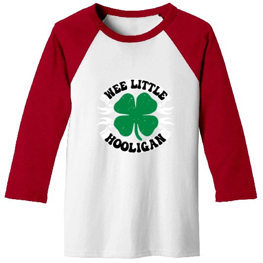 Wee Little Hooligan Cute St. Patrick's Day Irish S Baseball Tees