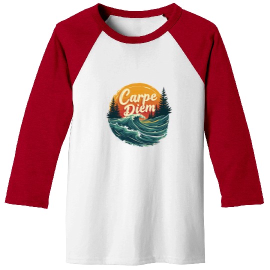 Carpe Diem Seize the Day Gift Baseball Tees