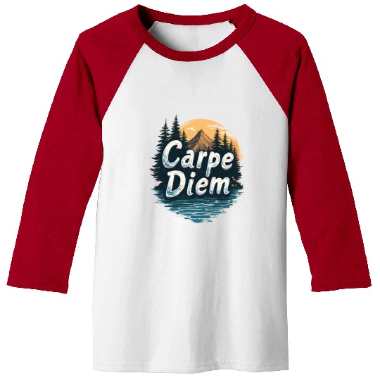 Carpe Diem Adventure Awaits Baseball Tees