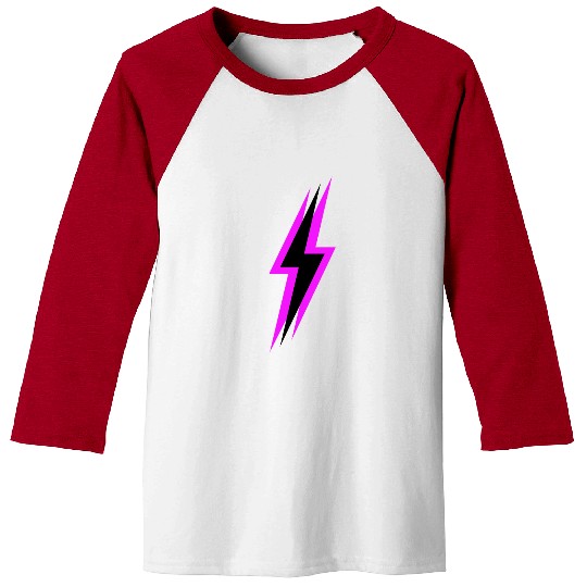Lightning Bolt Neon Baseball Tees