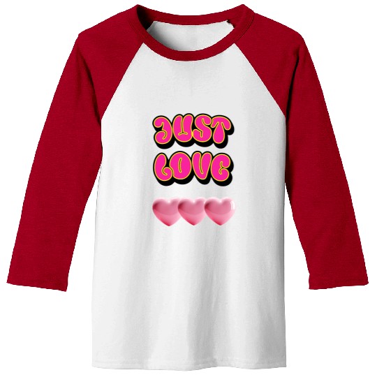 Just Love: Y2K 2000s Heart Baseball Tees