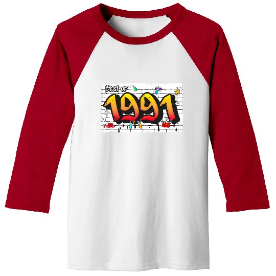 Best of 1991 Graffiti – 34 Years of Retro Edge Baseball Tees