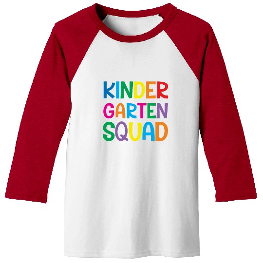 Kindergarten Squad Teacher Back To School Baseball Tees