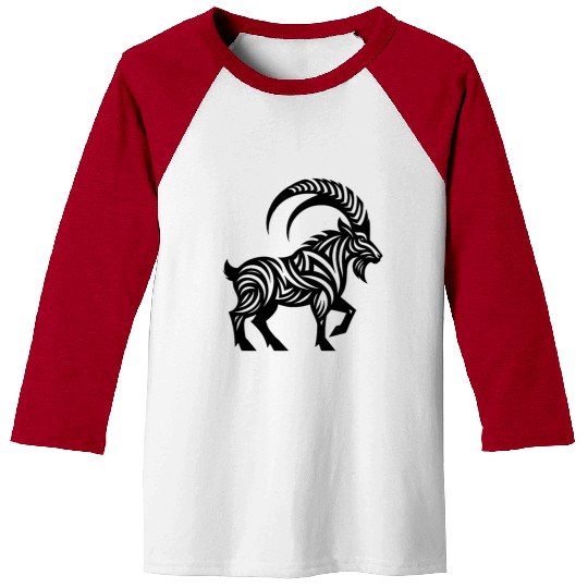 Wild Capricorn Tattoo Baseball Tees