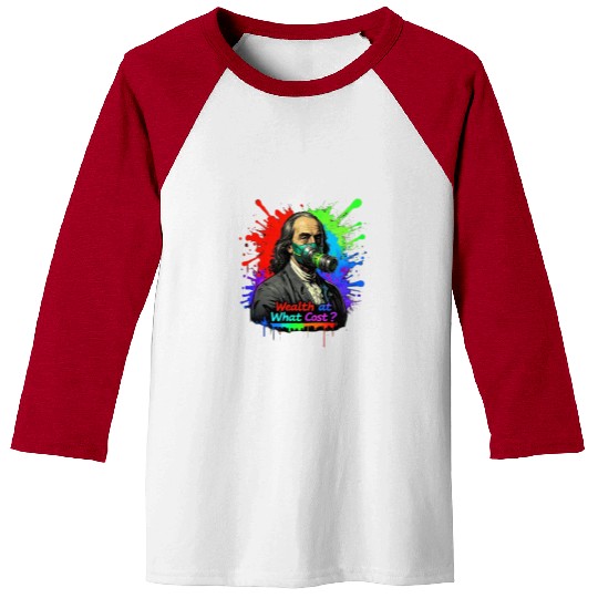 "Rich But Breathless: Wealth's Toxic Price" Baseball Tees