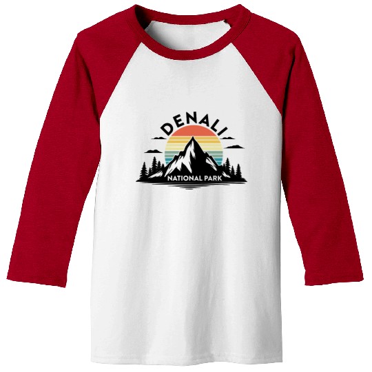 Retro Denali National Park US Vintage Denali Baseball Tees