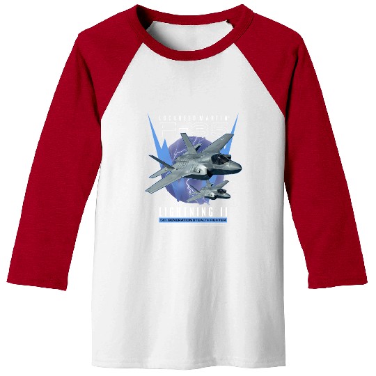 F-35 LightningIi 5Th Gen Stealth Fighter Baseball Tees
