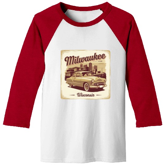 Milwaukee Souvenir and Travel Gift Idea Baseball Tees