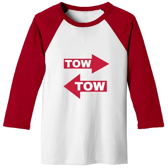 tow arrow red moving automotive because racecar Baseball Tees